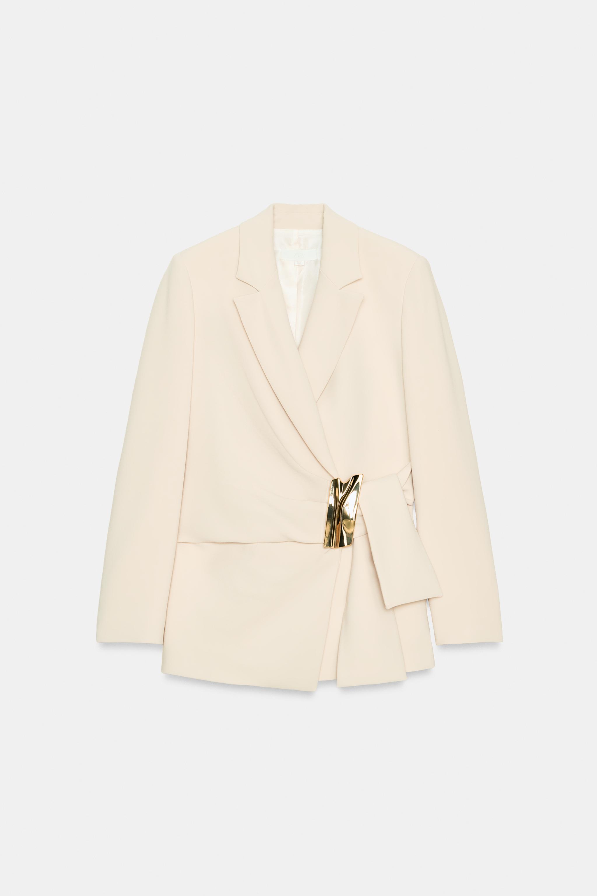 VESTE À BOUTONNAGE CROISÉ AVEC BOUCLE